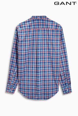Navy/Red Gant Multi Check Shirt
